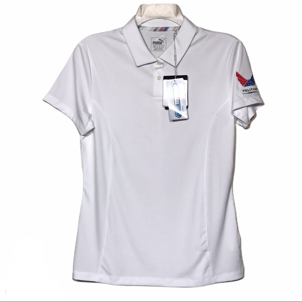 Puma Volition America Cool Max White Golf Top